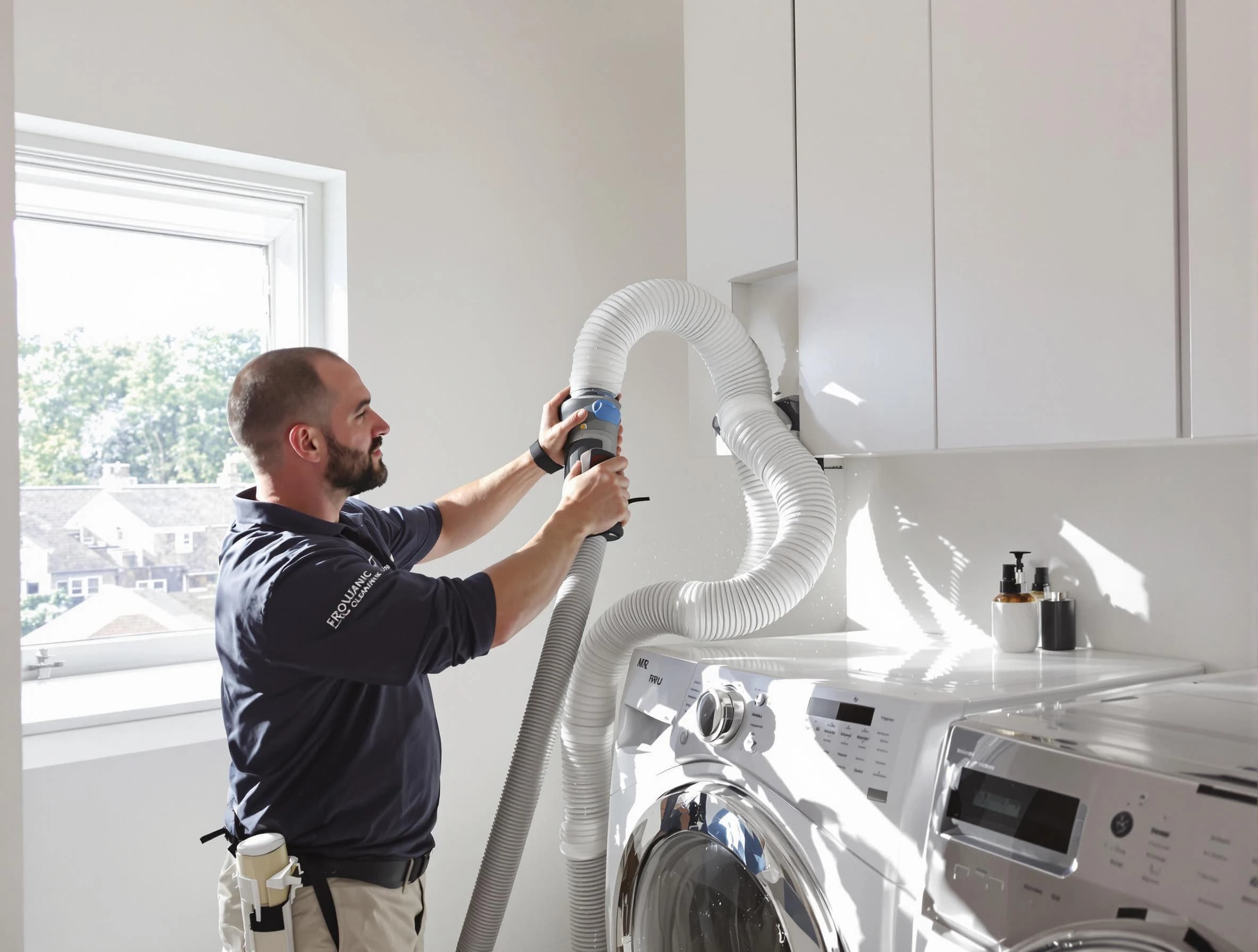 Certified Dickson Dryer Vent Cleaning technician performing dryer vent cleaning in Dickson