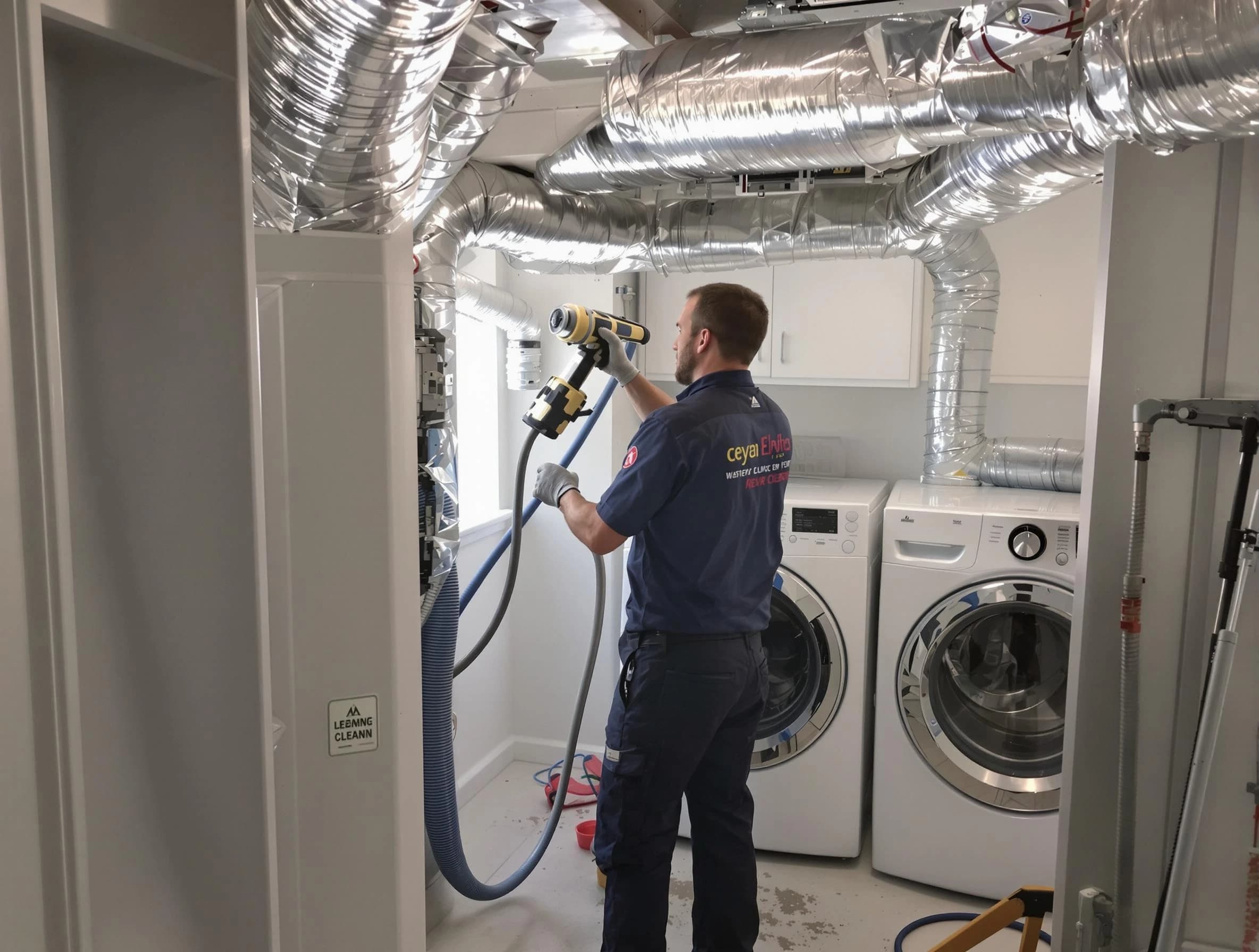 Dickson Dryer Vent Cleaning specialist using advanced equipment for thorough duct cleaning in Dickson