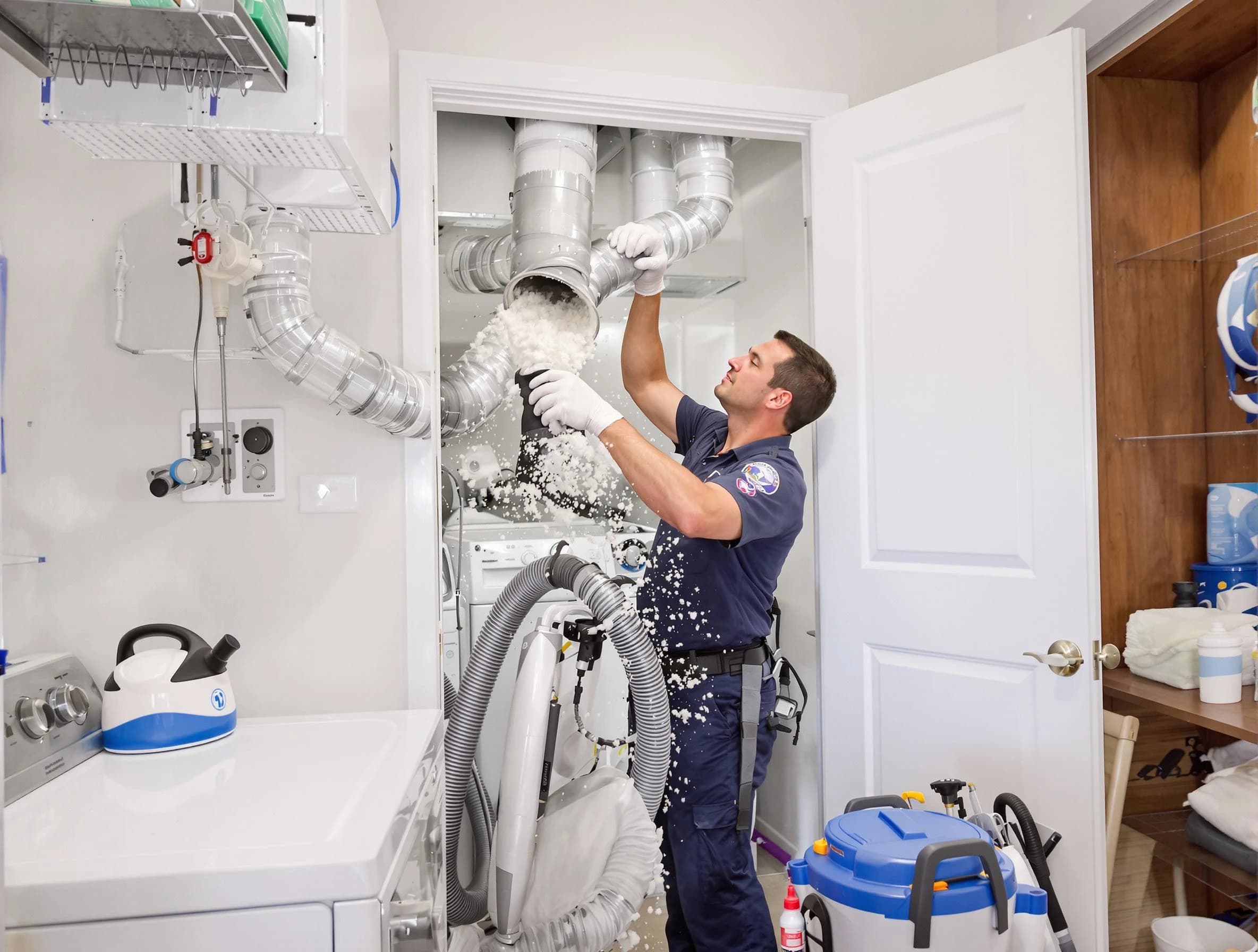 Dickson Dryer Vent Cleaning technician delivering thorough residential dryer vent cleaning service in Dickson
