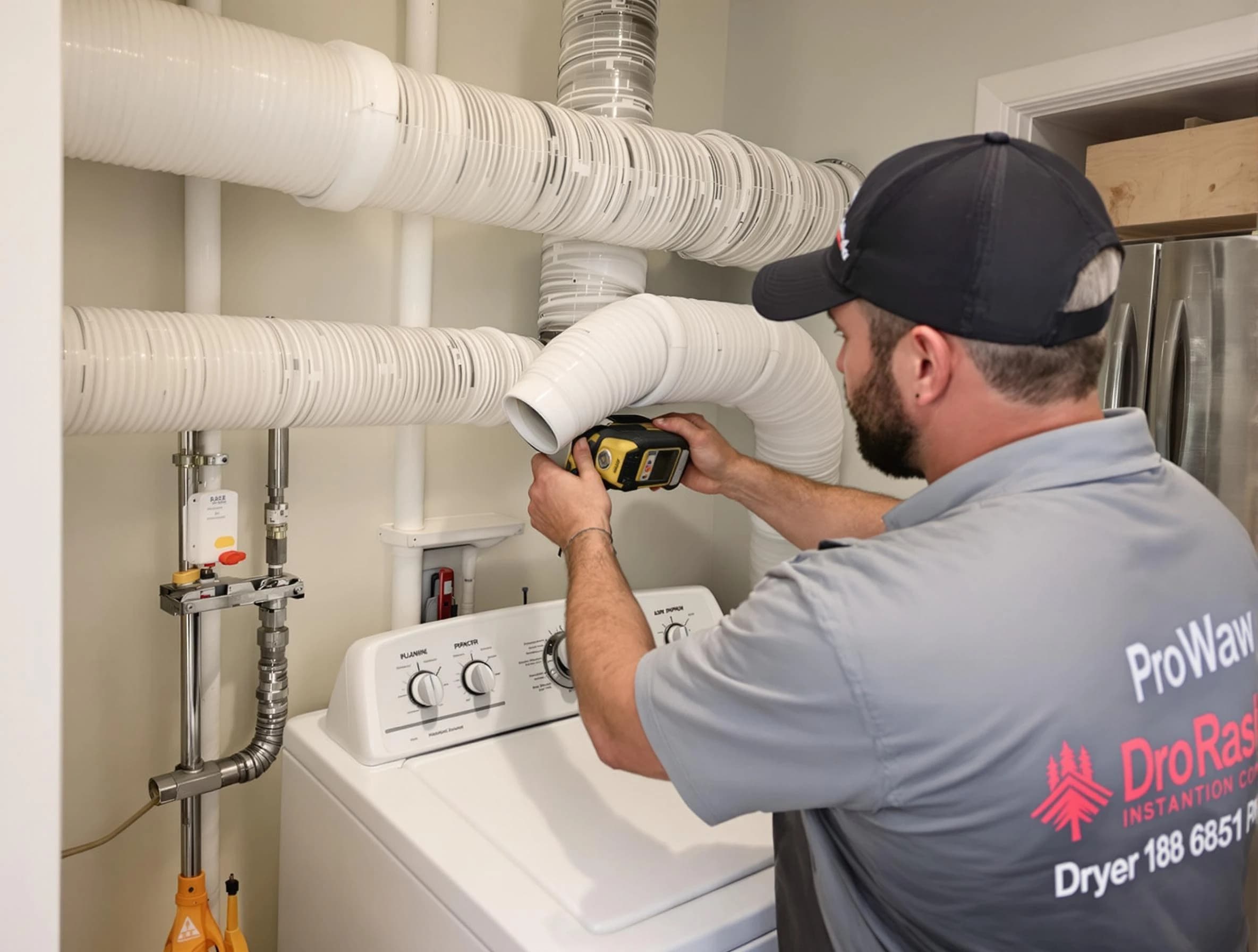 Professional dryer vent hose installation by Dickson Dryer Vent Cleaning in Dickson