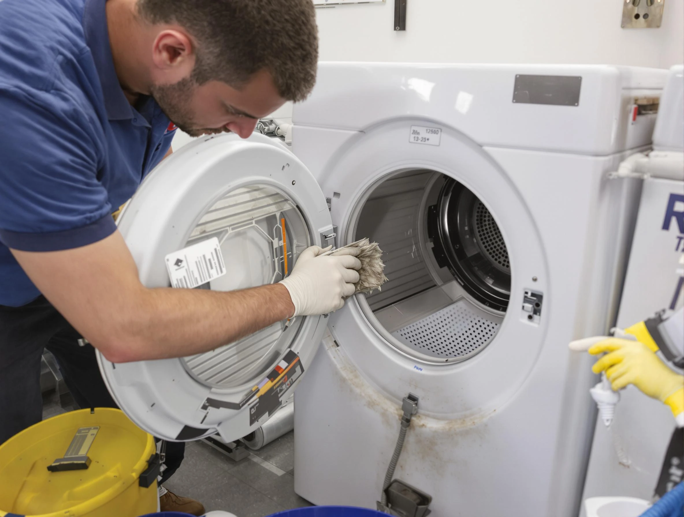 Dickson Dryer Vent Cleaning specialist performing detailed lint trap cleaning service in Dickson