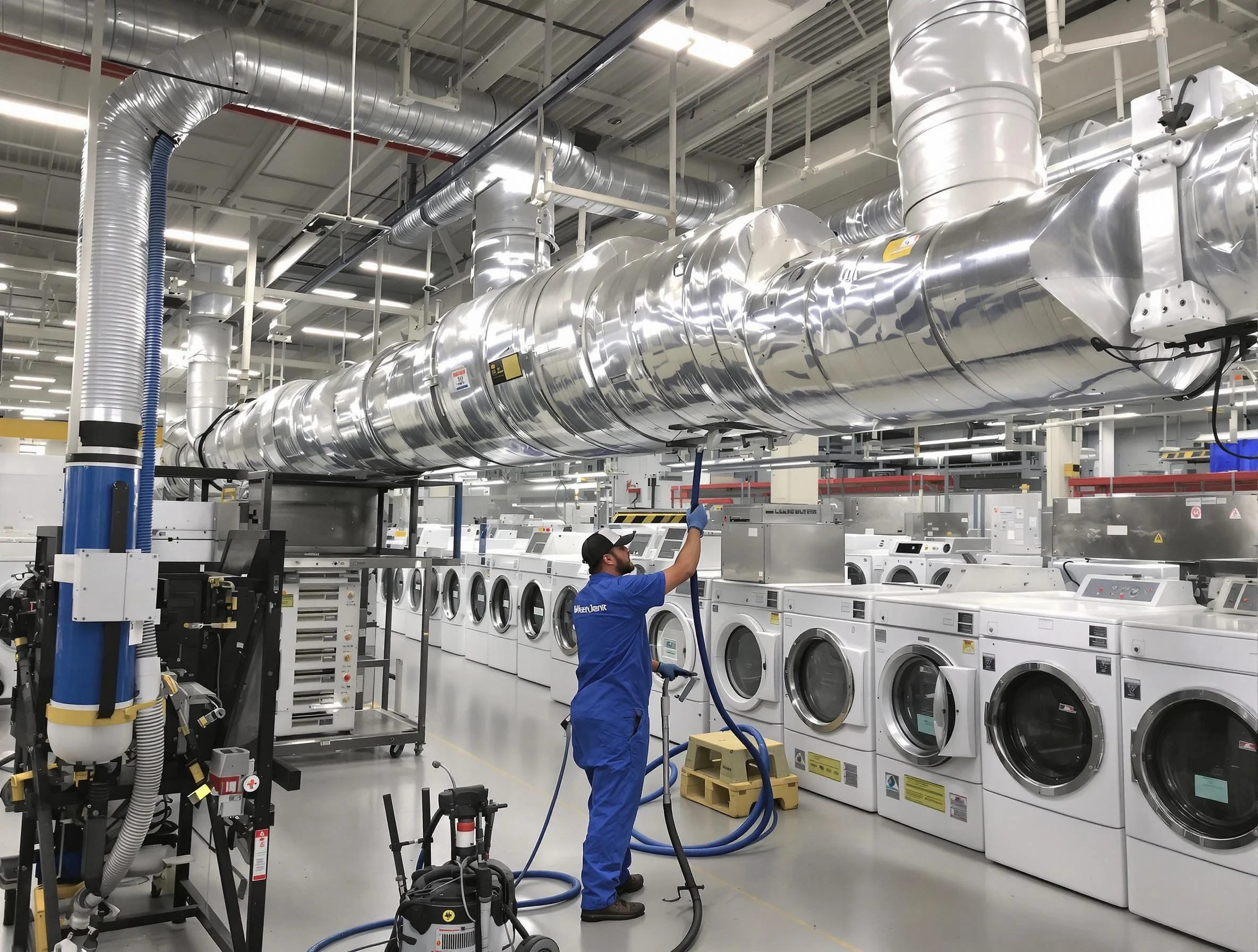 Dickson Dryer Vent Cleaning team performing heavy-duty industrial dryer vent cleaning in Dickson